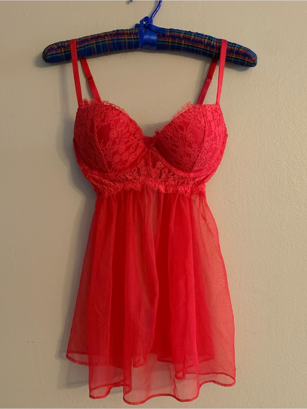 Victoria’s Secret Red Lace Babydoll Lingerie